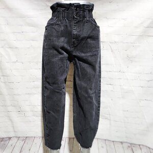 Oak + Fort high-rise loose fit jeans